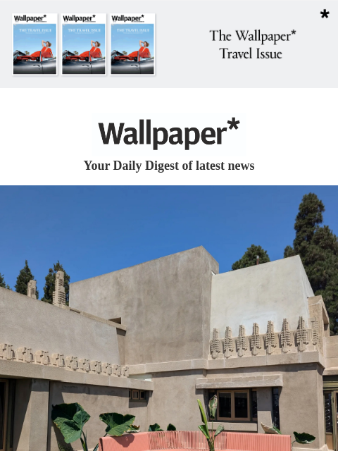 Plus, Venice Architecture Biennale review, perfume ads of the 2000s, NYCxDesign 2025 ‌ ‌ ‌ ‌ ‌ ‌ ‌ ‌ ‌ ‌ ‌ ‌ ‌ Wallpaper* Your Daily Digest of latest news Frank Lloyd Wright house exterior Frank Lloyd