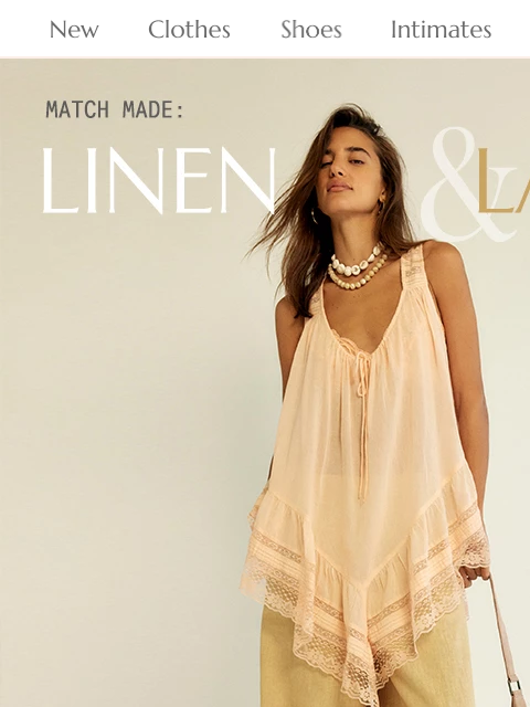 freepeople newsletter: Linen pairs well with...👀