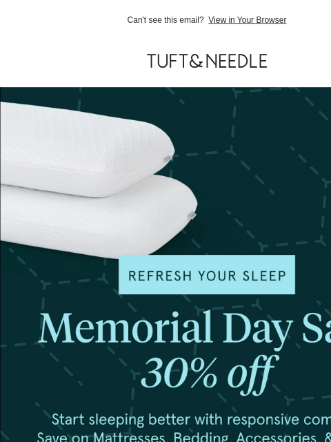 tuftandneedle newsletter: Our Memorial Day Sale is here!