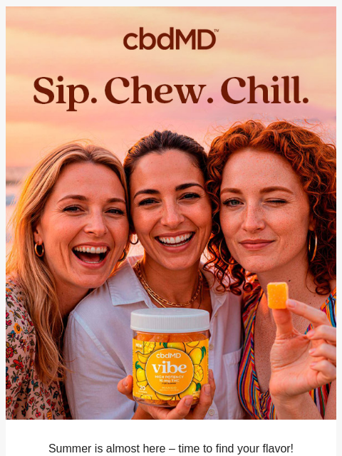 cbdmd newsletter: Summer, Flavored ☀️