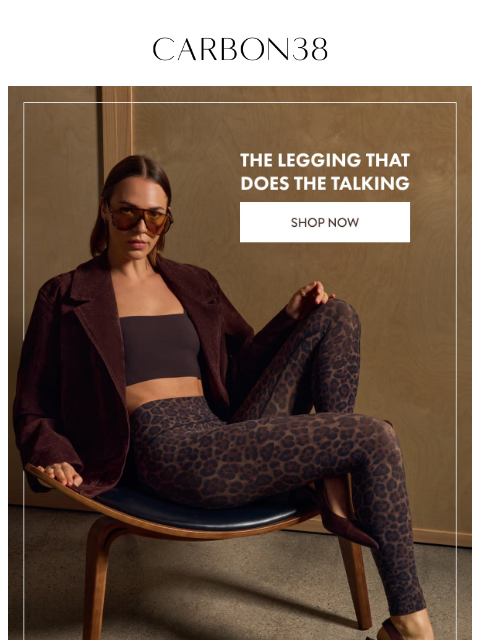 carbon38 newsletter: Ways to wear Leopard Melt.