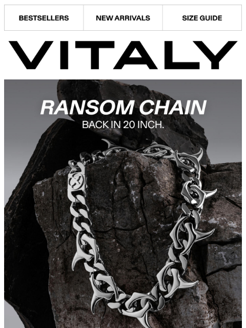 vitalydesign newsletter: Ransom Chain: Restocked