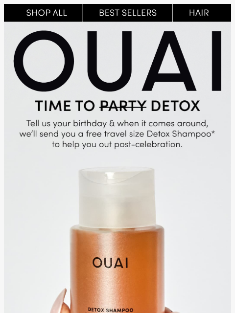 theouai newsletter: When’s your birthday? We want to send you somethin...