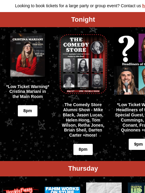 comedystore newsletter: Coming Up at The Store - Bill Burr, Iliza Shlesing...
