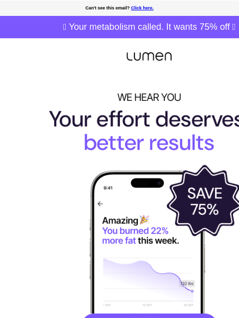 lumen newsletter: If effort alone was enough, you'd already be there...