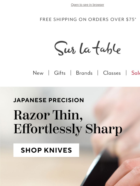 surlatable newsletter: The Art of the Japanese Knife