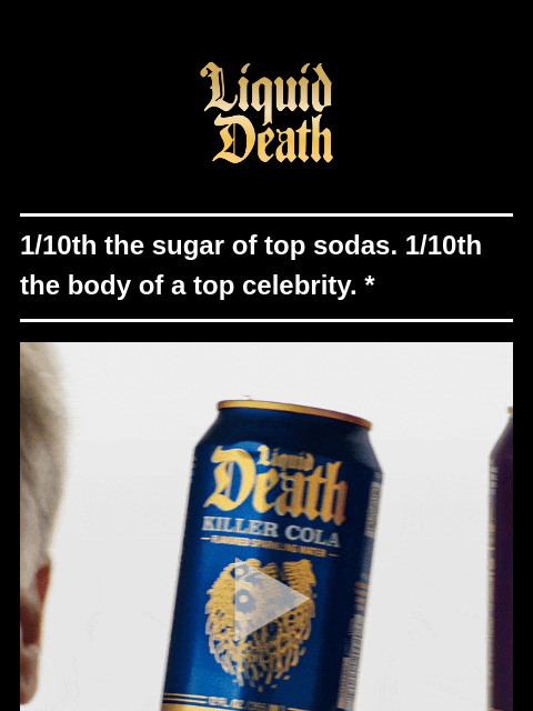 1/10th the sugar of top sodas.* 1/10th the body of a top celebrity. ͏ ͏ ͏ ͏ ͏ ͏ ͏ ͏ ͏ ͏ ͏ ͏ ͏ ͏ ͏ ͏ ͏ ͏ ͏ ͏ ͏ ͏ ͏ ͏ ͏ ͏ ͏ ͏ ͏ ͏ ͏ ͏ ͏ ͏ ͏ ͏ ͏ ͏ ͏ ͏ ͏ ͏ ͏ ͏ ͏ ͏ ͏ ͏ ͏ ͏ ͏ ͏ ͏ ͏ ͏ ͏ ͏ ͏ ͏ ͏ ͏ ͏ ͏ ͏ ͏ ͏ ͏