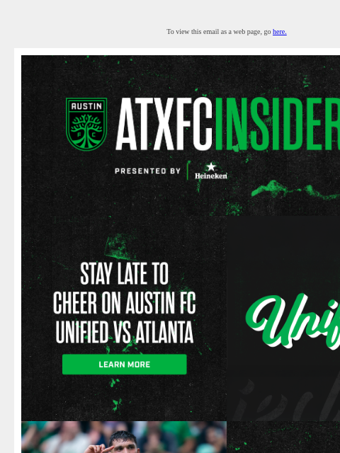 Season 5, Issue 19 To view this email as a web page, go here. Facebook Facebook X X Instagram Instagram This email was sent to: brands.news.subscription@gmail.com This email was sent by: Austin FC