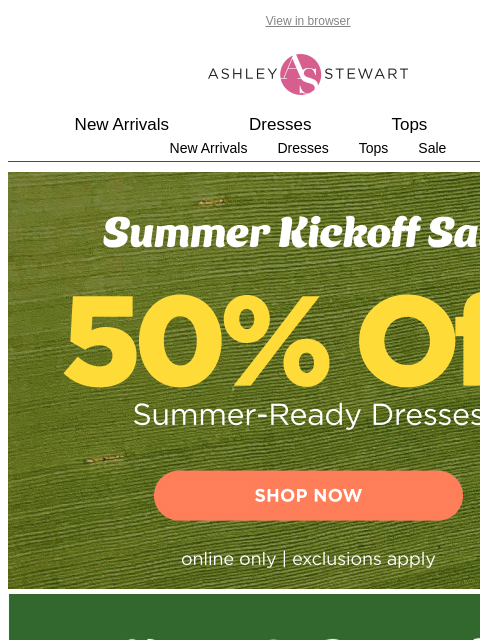 ashleystewart newsletter: Comfy 🤝 Casual 🤝 Cool for summer 👗