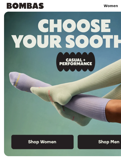 bombas newsletter: SELLING FAST: Soothing Spring Compression