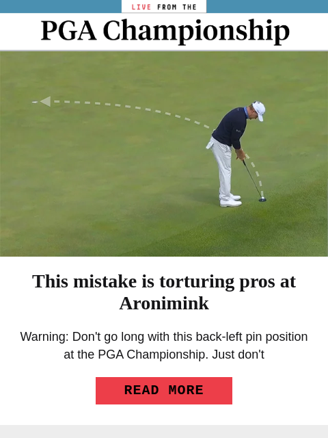 golfdigest newsletter: Bryson's nightmare PGA start