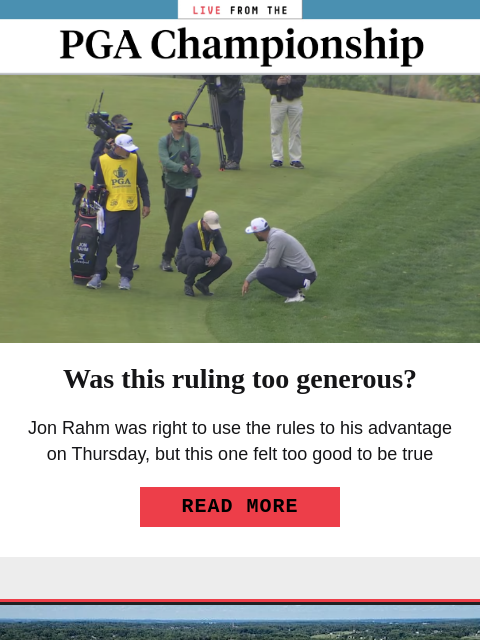 golfdigest newsletter: Rare penalty enforced at PGA