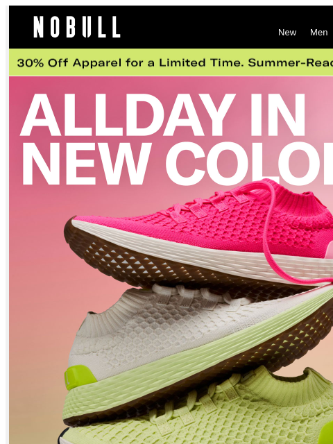 nobullproject newsletter: Allday Knit + 365 in New Colors