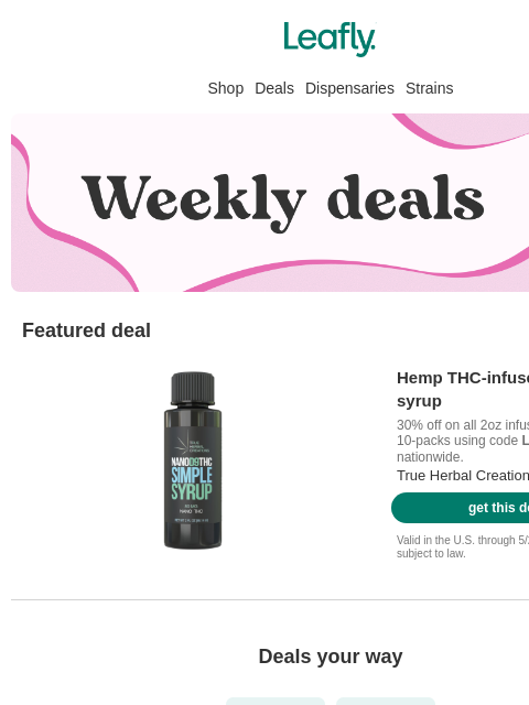 leafly newsletter: Stop and smell the bud 🌷