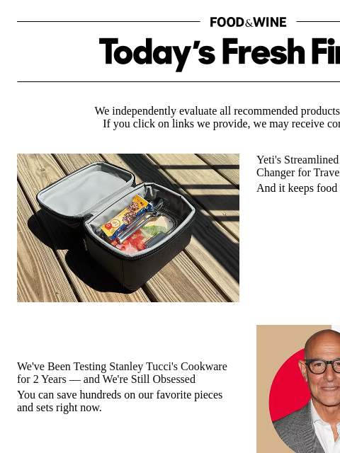 foodandwine newsletter: After 2 Years, We Still Love Stanley Tucci's Cookw...