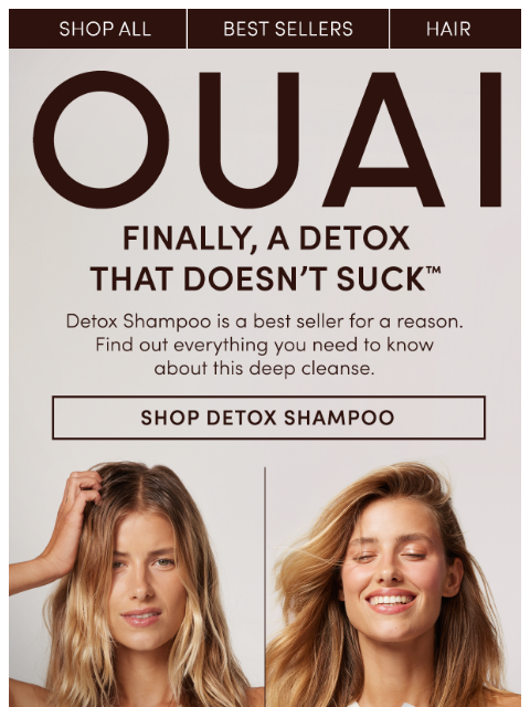 theouai newsletter: The TLDR on Detox Shampoo