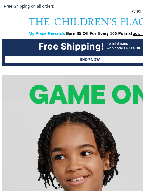childrensplace newsletter: Gear Up for Summer in Green ✅