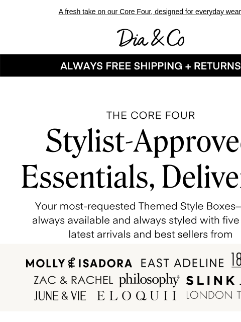 dia newsletter: Your Essentials Just Got a Glow-Up ✨