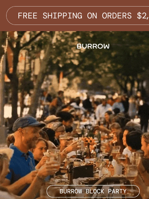 burrow newsletter: NOW LIVE: Up to 50% off sitewide