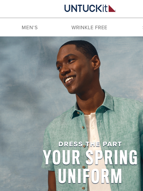 untuckit newsletter: Your Spring Uniform Reporting For Duty 🫡