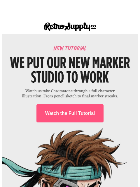 retrosupply newsletter: We put our new marker studio to work