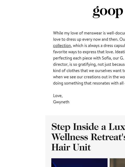 goop newsletter: the Thursday newsletter