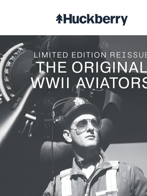 huckberry newsletter: 1941 Fighter Pilot Shades