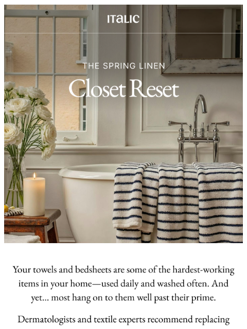 Spring is here. Your linen closet called ͏ ͏ ͏ ͏ ͏ ͏ ͏ ͏ ͏ ͏ ͏ ͏ ͏ ͏ ͏ ͏ ͏ ͏ ͏ ͏ ͏ ͏ ͏ ͏ ͏ ͏ ͏ ͏ ͏ ͏ ͏ ͏ ͏ ͏ ͏ ͏ ͏ ͏ ͏ ͏ ͏ ͏ ͏ ͏ ͏ ͏ ͏ ͏ ͏ ͏ ͏ ͏ ͏ ͏ ͏ ͏ ͏ ͏ ͏ ͏ ͏ ͏ ͏ ͏ ͏ ͏ ͏ ͏ ͏ ͏ ͏ ͏ ͏ ͏ ͏ ͏ ͏ ͏ ͏ ͏