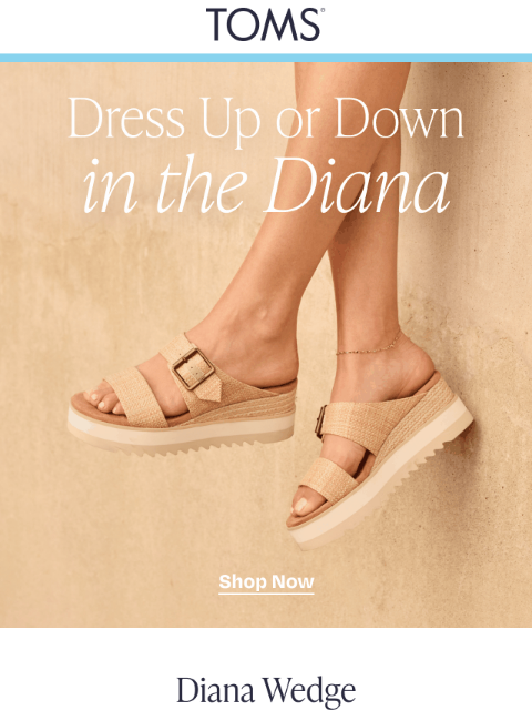 toms newsletter: The Diana Sandal: Wear it 3 Ways
