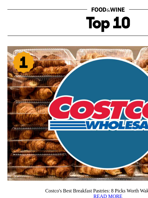 foodandwine newsletter: 8 Costco Breakfast Pastries Worth Waking Up For