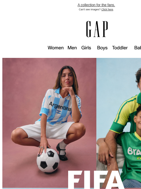 gap newsletter: Just in. FIFA Classics.