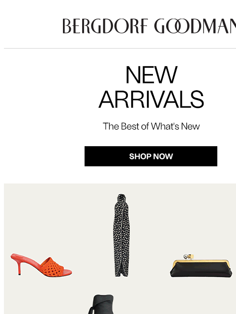 bergdorfgoodman newsletter: Newness Report: This Just In