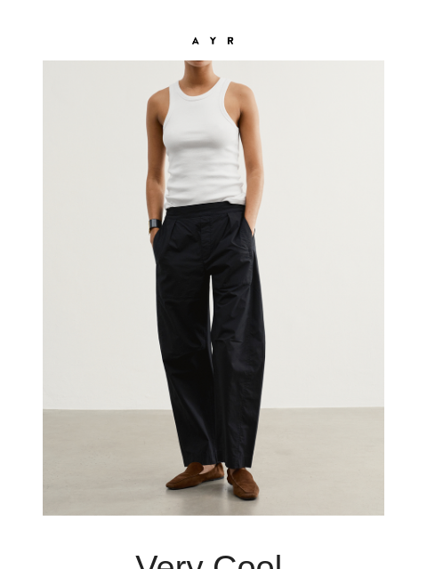 ayr newsletter: the pant you’ve been craving