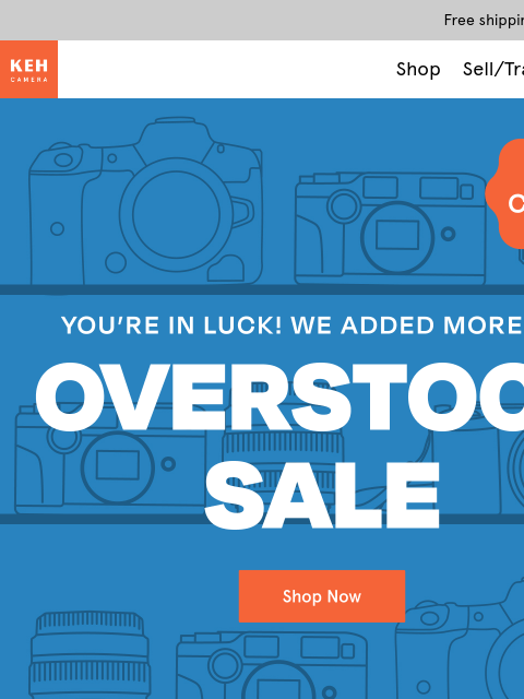 keh newsletter: Lucky you: one more day to save up to 20% off