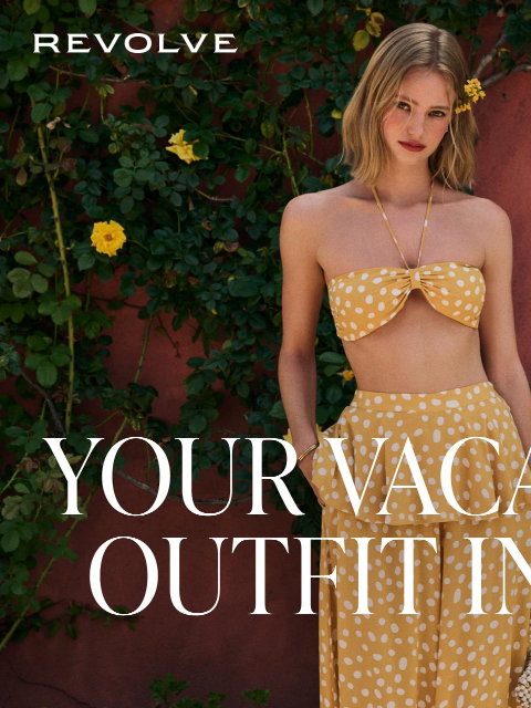 revolve newsletter: The Polka Dot Vacay Set Everyone Is Packing