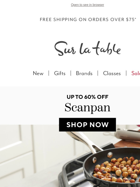 surlatable newsletter: Scanpan at up to 60% off won't stick around!