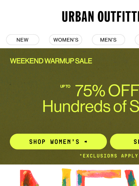 urbanoutfitters newsletter: New arrivals to start the weekend right →