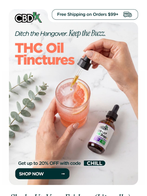 cbdfx newsletter: Buzzed beverages > hangovers