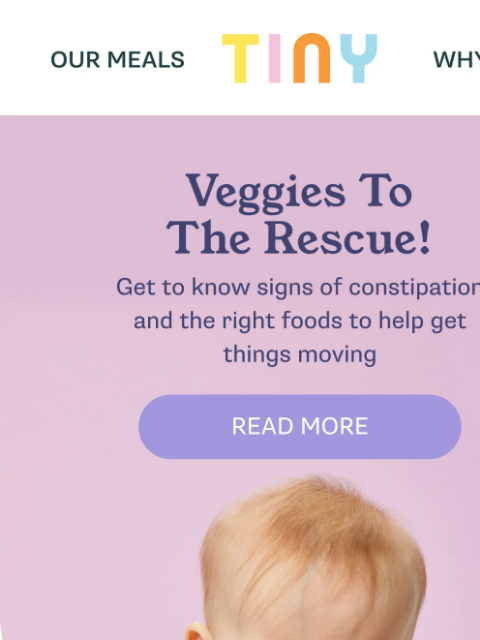 tinyorganics newsletter: Constipation? These Veggies Can Help 🥦