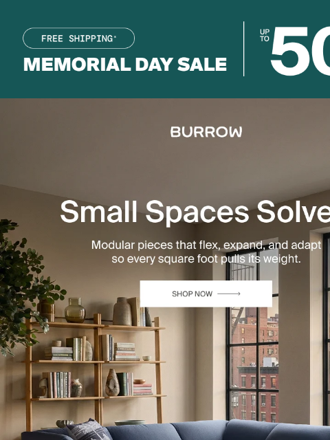 burrow newsletter: No guest room no problem