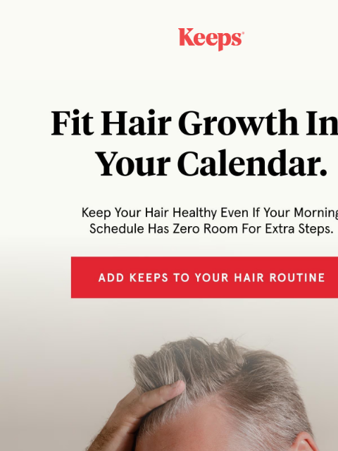 keeps newsletter: Hair Treatment That Fits In A One-Minute Gap