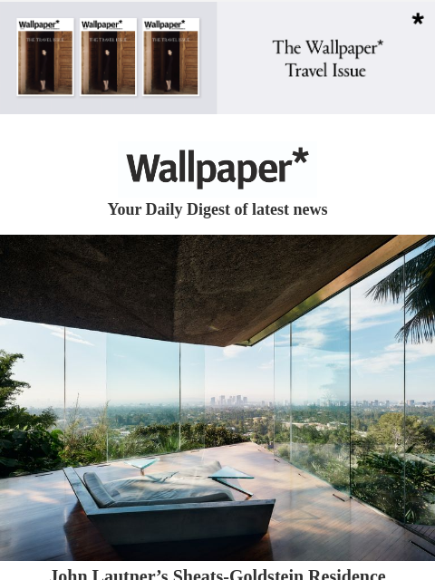 Infinity tennis courts, fanzine-inspired fashion and a racy Morgan ‌ ‌ ‌ ‌ ‌ ‌ ‌ ‌ ‌ ‌ ‌ ‌ ‌ Wallpaper* Your Daily Digest of latest news Google John Lautner's Sheats-Goldstein Residence shows off