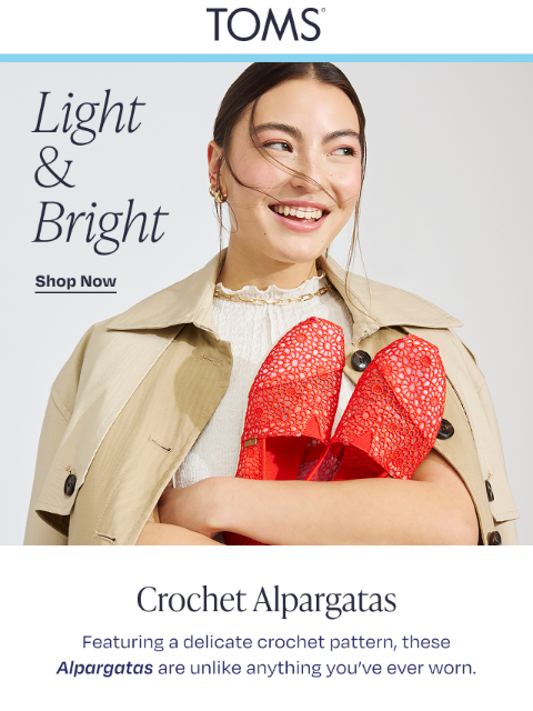 toms newsletter: All Kinds of Alpargatas, Just for You