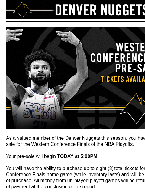 nuggets newsletter: Your 2025 NBA Playoff Western Conference Finals Pr...