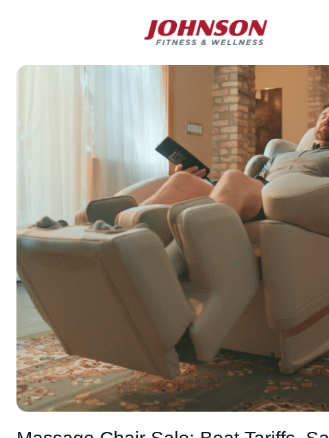 Enjoy free setup on orders over $1999.99 today! Johnson Fitness & Wellness Man reclining in beige Synca JP1100 4D Massage Chair with heated blanket system Massage Chair Sale: Beat Tariffs, Save Big