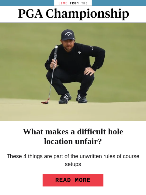 golfdigest newsletter: Wyndham Clark's errant shot nearly takes out fan