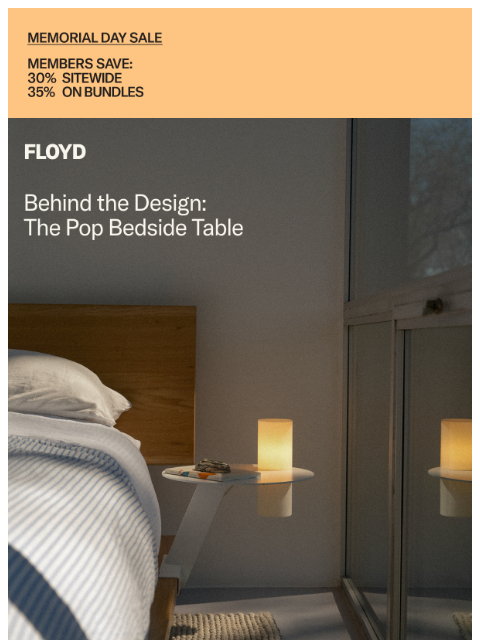 floydhome newsletter: Behind The Design: The Pop Bedside Table