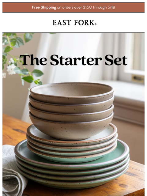 eastfork newsletter: Start your stack, shipping's on us