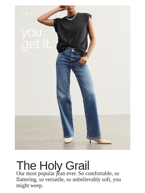 ayr newsletter: our most popular jean ever