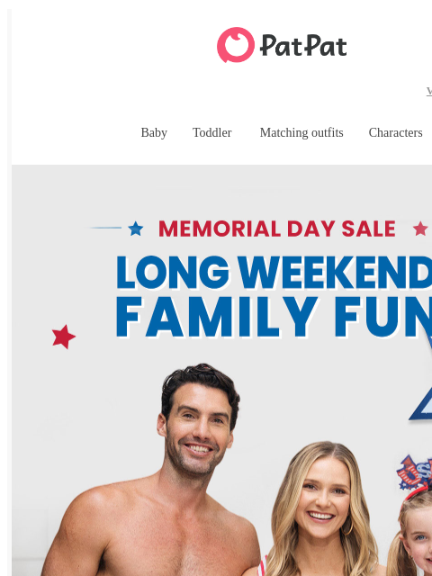 patpat newsletter: ❤️💙 Long Weekend, Family Fun  